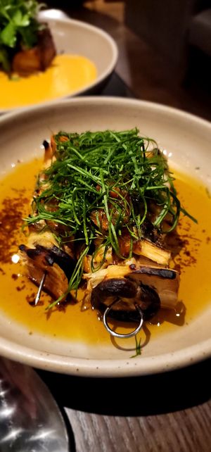 Grilled oyster mushroom and Ulu at Metita in Auckland