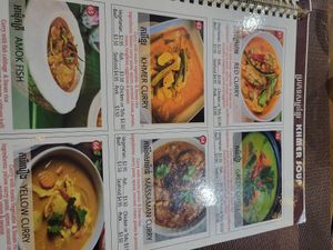 Khmer food at Happy Special Pizza in Kampot