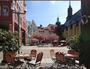 Außenambiente at Bistro La Bouchée in Chemnitz