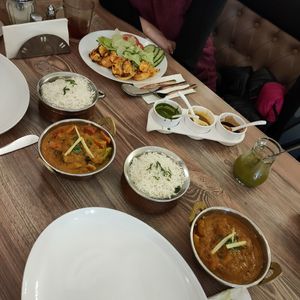 Vegan and vegetarian selection at Dawat Indisches Restaurant   in Cologne