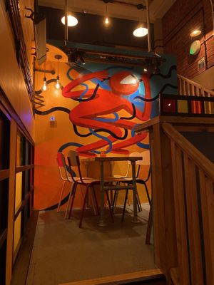 Murals from local artists   at Other Space Arts CIC in Windsor