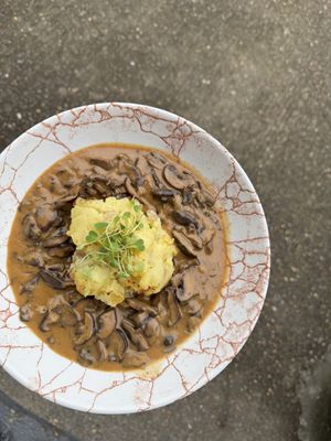Mushroom stroganoff   at Other Space Arts CIC in Windsor