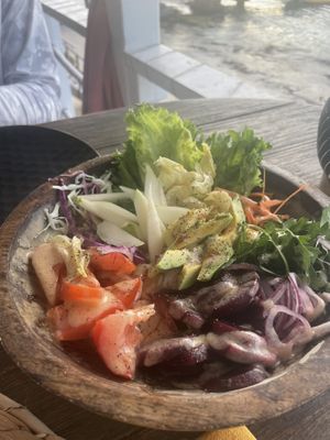 Poke bowl  at Korner SXM in Grand Case
