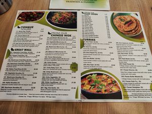 Menu 2025 at Saravanaa Bhavan in Zurich