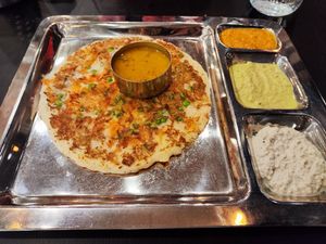 Tomato utthapam at Saravanaa Bhavan in Zurich