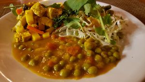 Buffet plate (R$34), all you can eat. Nothing amazing. Generic healthy Brazilian buffet foods. at Alternativa Casa do Natural in Sao Paulo