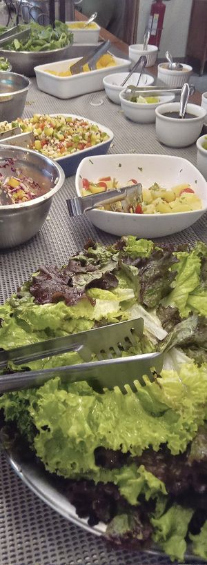 Buffet de salada at Alternativa Casa do Natural in Sao Paulo