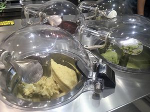 The ice cream flavours available in March 2025. They’re constantly being churned so they taste super fresh.  at Full House in Tainan