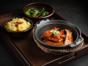 Braised Mushroom at VinRice Restaurant in Erfurt