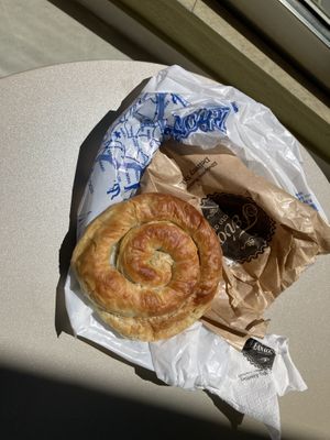 Vegan spinach pie  at Tastes in the Gallery - Γεύσεις στη στοά in Rhodes