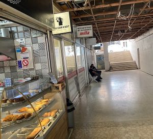 This place is located inside a gallery that is perpendicular to the street  at Tastes in the Gallery - Γεύσεις στη στοά in Rhodes