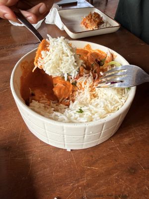 Curry bowl  at Guldastaa in Anjuna