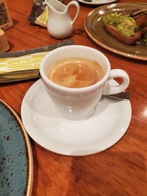 Coffee with soymilk at Cafe 33 in Kyoto
