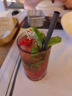 Strawberry mojito at Urban Beach Gastrobar in Benidorm