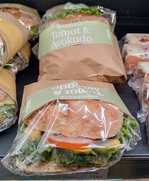 Tomato and avocado sandwich at Espresso House  in Stockholm