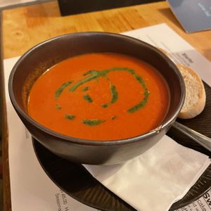 Tomato and Basil soup  at Park Lodge Hotel in Isle Of Mull