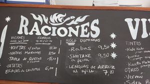 Watch out, rations on Sundays only available after 1 PM! at La Madriguera in Bilbao