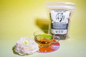 Rockin' Cat Organic Coffee & Tea Point Breeze - Organic White Peony White Tea. at Rockin' Cat Organic Coffee & Tea in Pittsburgh