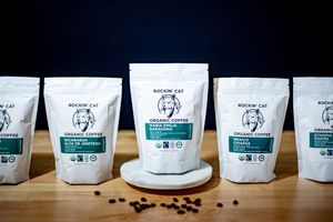 Rockin' Cat Organic Coffee & Tea Point Breeze - Certified Organic + Certified Fairtrade Whole Bean Coffees. at Rockin' Cat Organic Coffee & Tea in Pittsburgh