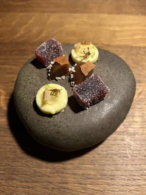 Petit four   at Iko Restaurant in Osnabrueck