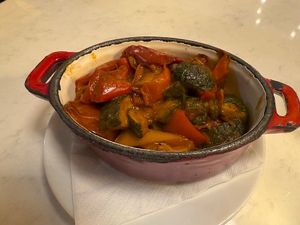 ratatouille side at Parisien in Belfast