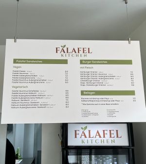Menü at Falafel Kitchen  in Mainz