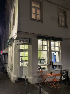 At night   at Falafel Kitchen  in Mainz