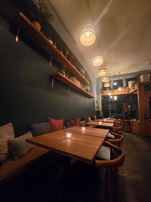 Seating (6- two seated tables) at Nectaris in Portland