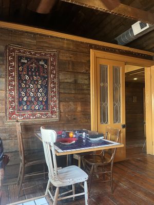 House converted to quaint restaurantt  at Clay & Fire in Kansas City