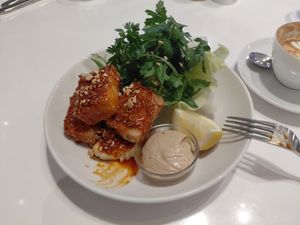 Silicone tofu fried at Bills - Shichirigahama in Kamakura