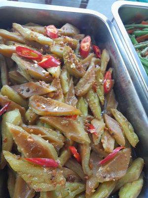 Com chay selection veggies at CHAY GIA ĐÌNH NHẬT HẠ in Ho Chi Minh City