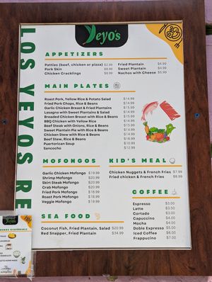  at Los Yeyos Restaurant in San Juan