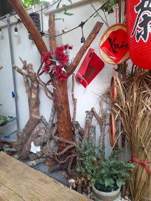 Beautiful gardens at Tiệm Chay Heye - Hương Vị Đài Loan in Ho Chi Minh City