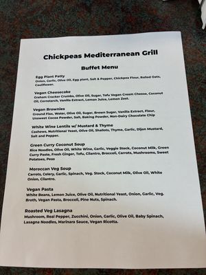   at Chickpeas Mediterranean Grill in Mobile