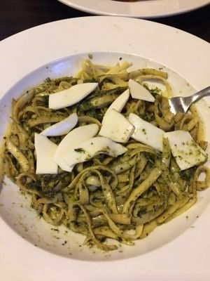 Vegan Basil Pesto Fettucine at Bite in Milford