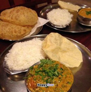 paneer kofta and vegetable kofta curry at Tower Restaurant in Morrisville