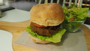Lentil (Quinoa) Coquette Burger - RM30 (as of 2017) at Real Food 真食 in Penang
