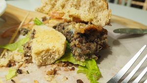 Lentil (Quinoa) Coquette Burger - RM30 (as of 2017) at Real Food 真食 in Penang