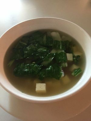 Kombu shiitake mushroom soup at Real Food 真食 in Penang