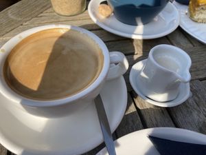 Coffee with oat milk   at Zweite Heimat Dangast in Varel