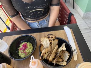 Guacamole and chips   at Calli Cacao Cafe in Puerto Vallarta