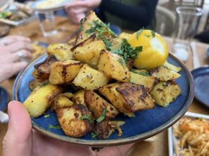 Lemon potatoes   at Opa Taverna in West Chester