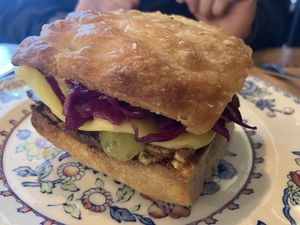 Amazing sandwich   at Bae Borth Deli Bar in Porthmadog