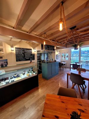 Bae Borth Deli Bar Inside. at Bae Borth Deli Bar in Porthmadog