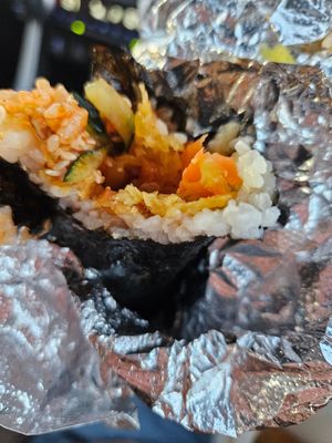 Vegetable gimbap at Riceby in Bolingbrook