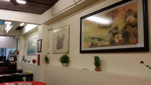 Cool deco n cozy environment. at Restoran Vegetarian Life Style in Penang