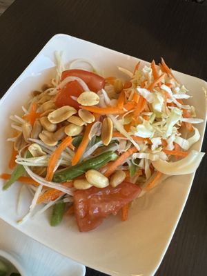 Papaya salad  at Basil Vegan Thai & Sushi in Las Vegas
