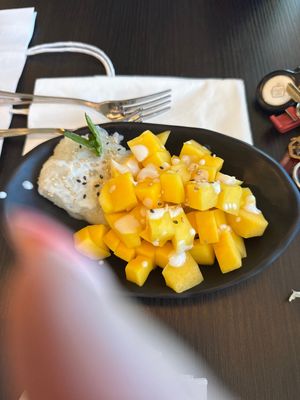 Mango sticky rice  at Basil Vegan Thai & Sushi in Las Vegas