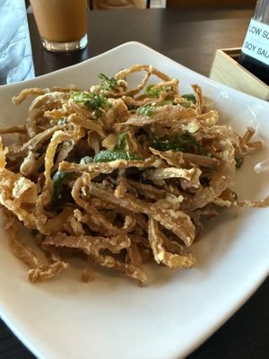 Salt and pepper calamari  at Basil Vegan Thai & Sushi in Las Vegas
