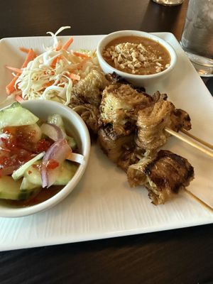 Peanut satay  at Basil Vegan Thai & Sushi in Las Vegas